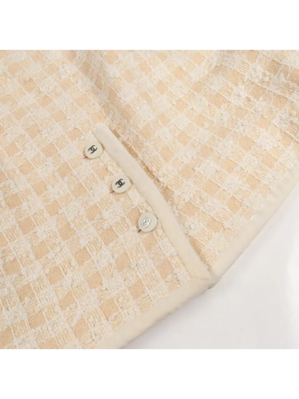 Chanel Set 96P CC Logo Button Tweed Wool